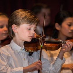 Image of Academy of Strings student playing violin